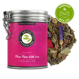 From Paris with Love | Green Blend - Violet Raspberry Taste | 100g Dose von alveus