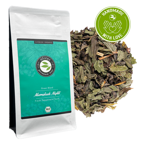 Marrakesh Night | Green Blend - Fresh Peppermint Taste | 100g Ziptüte von alveus