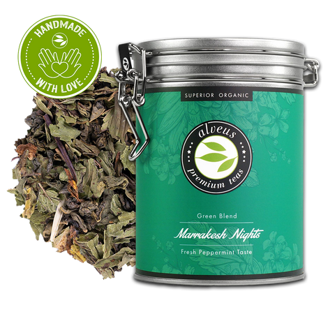 Marrakesh Night | Green Blend - Fresh Peppermint Taste | 100g Dose von alveus