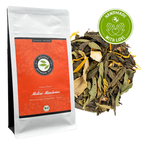 Mellow Mandarin | Green Blend - Mandarine-Grapefruit Taste | 100g Ziptüte von alveus