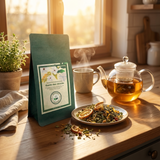 Quelle des Glücks | Naturbelassene Kräuter -/ Früchteteemischung | Ziptüte mit Aromaventil