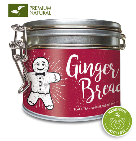 GingerBread | Black Tea Fruit Herbal Blend - Gingerbread Taste | 100g Dose von alveus