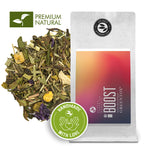 Boost | Green Tea Fruit Herbal Blend - Lemon-Apricot Taste | 100g Ziptüte von alveus