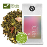 Beauty | Green Tea Fruit Herbal Blend - Pomegranate-Mint Taste | 100g Ziptüte von alveus