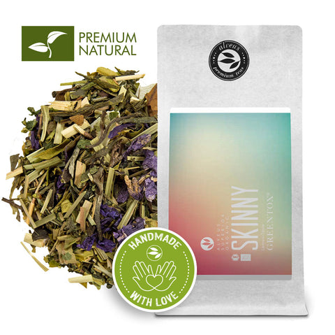 Skinny | Green Tea Fruit Herbal Blend - Lemon Taste | 100g Ziptüte von alveus